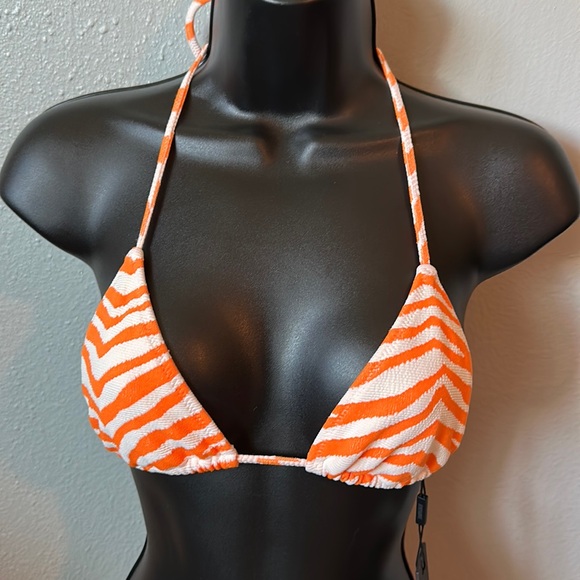 Zebra pop cheeky Bottom with string top swimsuit set. - Picture 4 of 15